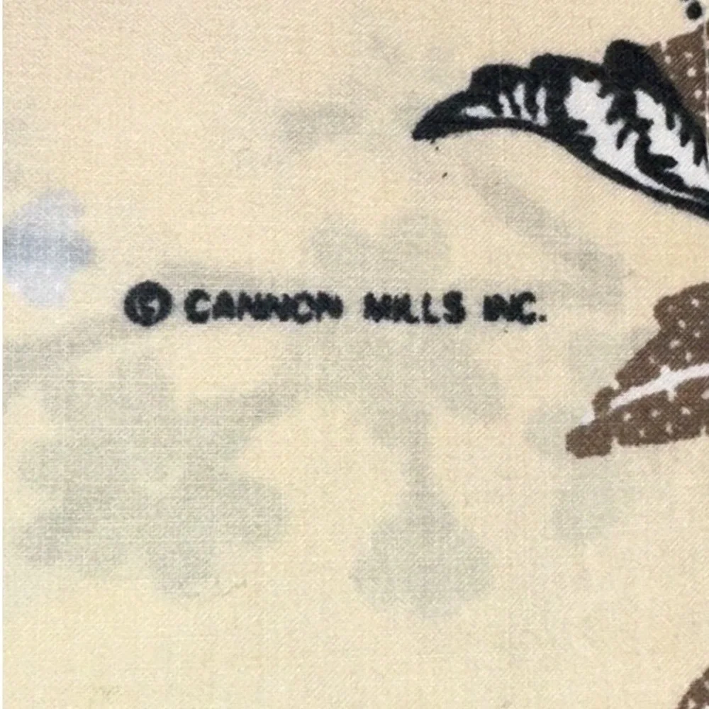 Vintage Royal Family by Cannon Floral Hummingbird Percale Pillowcase Cream 20x30